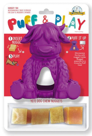 Yeti Puff and Play Dog Toy Interactive Nuggets Treats Dispenser Puzzle