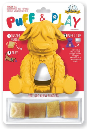 Yeti Puff and Play Dog Toy Interactive Nuggets Treats Dispenser Puzzle