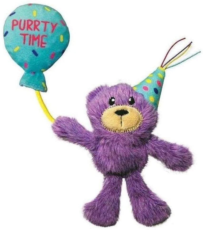 KONG Cat Occasions Birthday Teddy Cat Toys