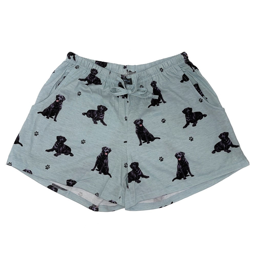 Labrador (Black) Pajama Shorts - Unisex