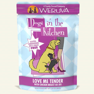 Dogs in The Kitchen Love Me Tender Wet Dog Food Pouch by Weruva