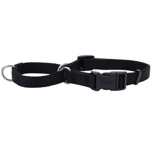 No! Slip® Martingale Adjustable Dog Collar with Buckle by Coastal, Black