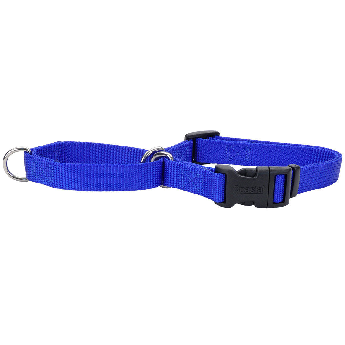 No! Slip® Martingale Adjustable Dog Collar with Buckle by Coastal, Blue