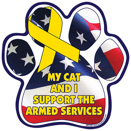 My Cat and I Support the Armed Services