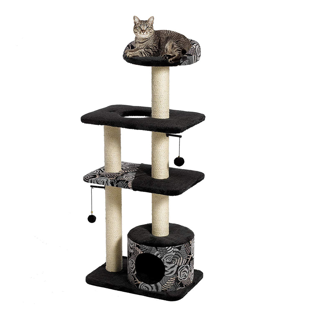MidWest Feline Nuvo Tower 50.5-in Faux Fur Cat Tree & Condo
