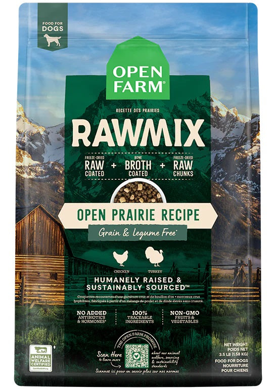 Open Prairie Grain-Free RawMix for Dogs by Open Farm