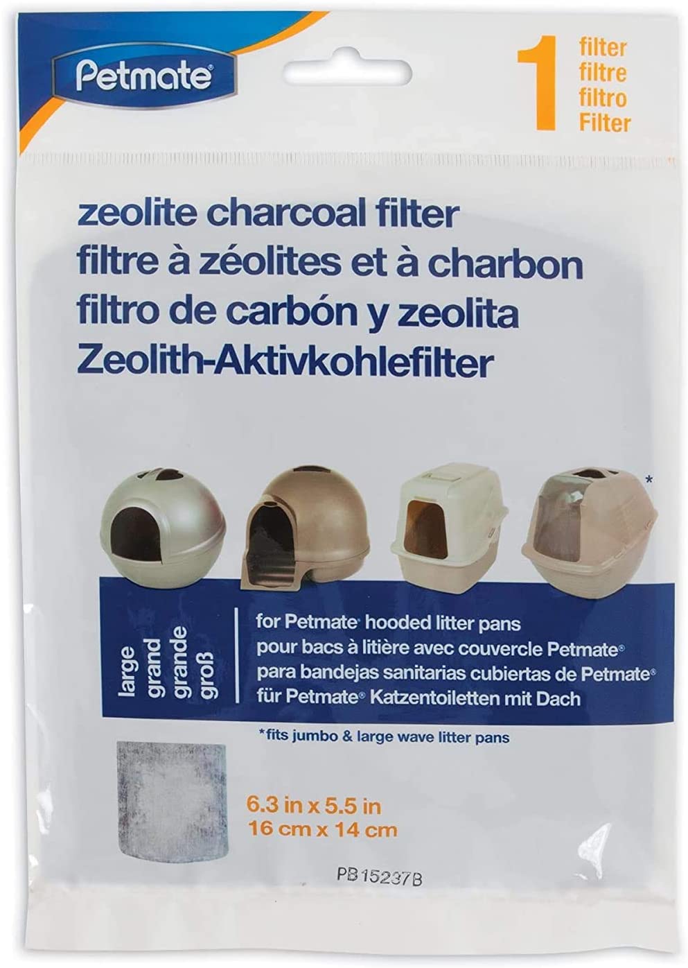 Zeolite Filter for Hooded Cat Litter Pan