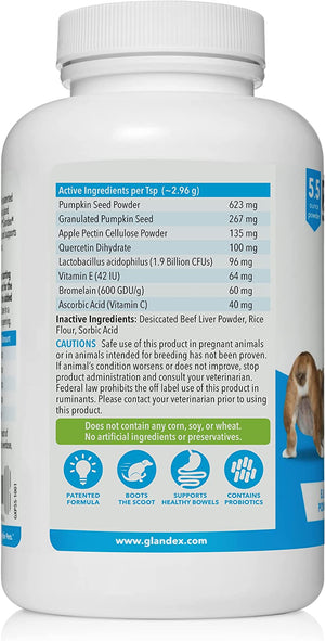 Glandex Dog Fiber Supplement Powder for Anal Glands