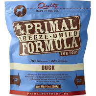 Freeze Dried Duck Dog Food by Primal
