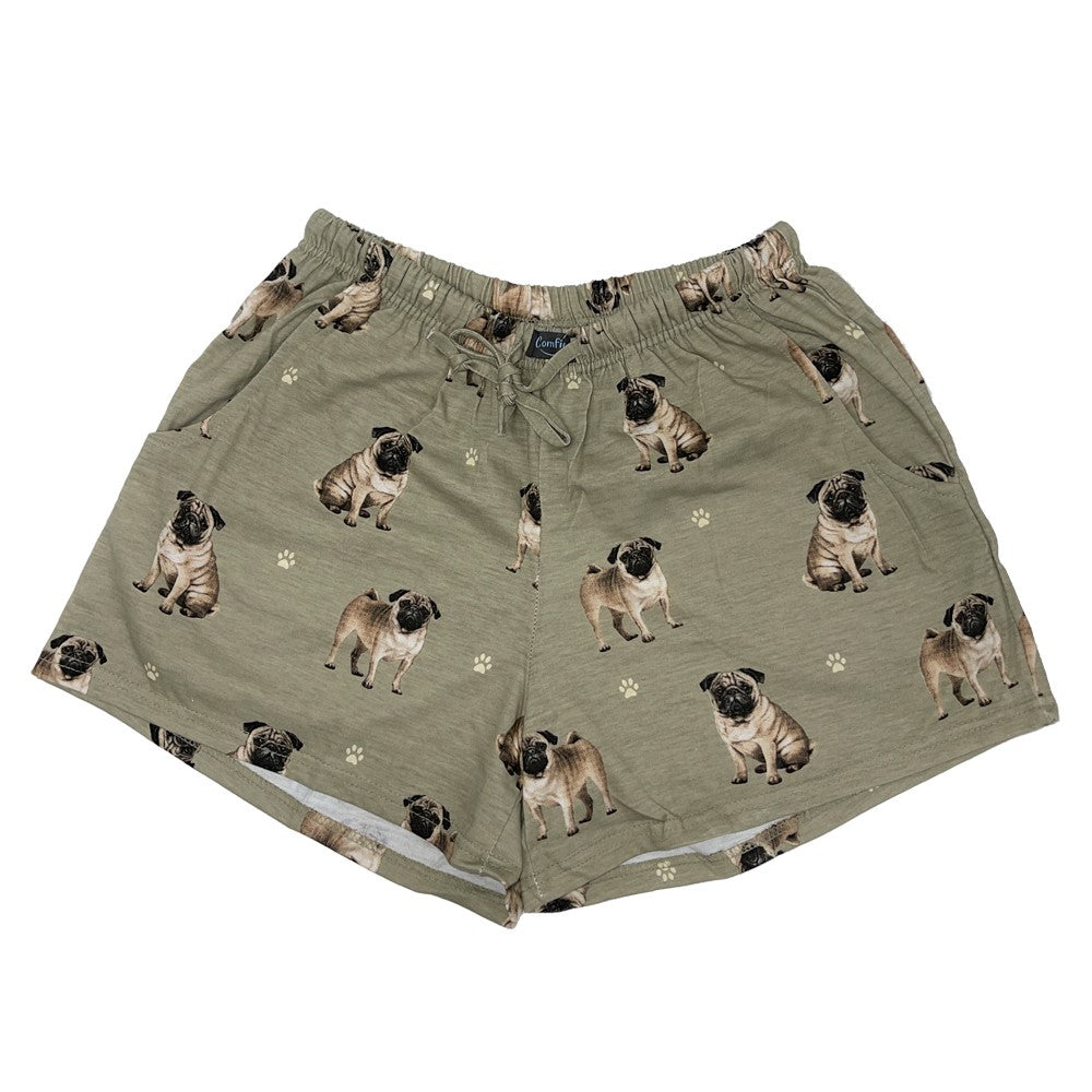 Pug Pajama Shorts - Unisex