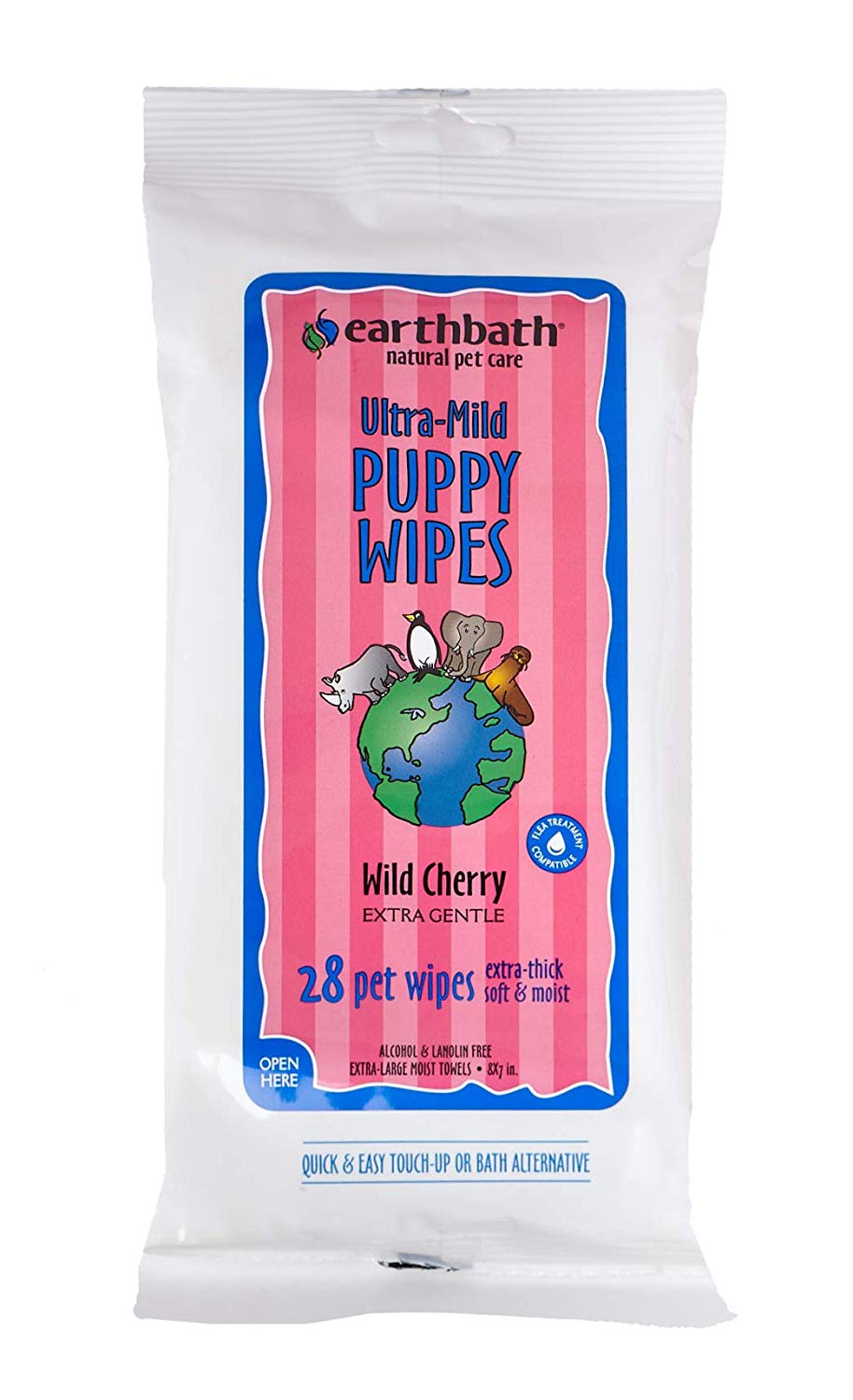 Puppy Wipes - Ultra-Mild Wild Cherry