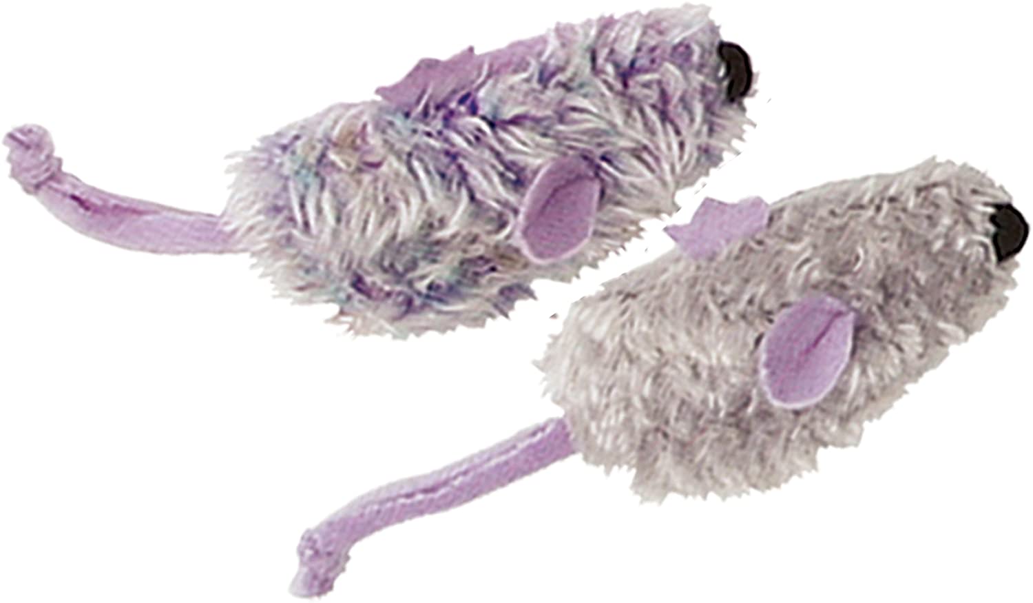 Cat Toy- Purple & Frosty Grey Mouse w/Catnip