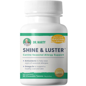 Shine & Luster Seasonal Allergy Support Chewables For Dogs By Dr. Marty