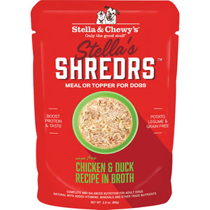 Stella’s Shreds Recipes in Broth Dog Food Pouch by Stella & Chewy's