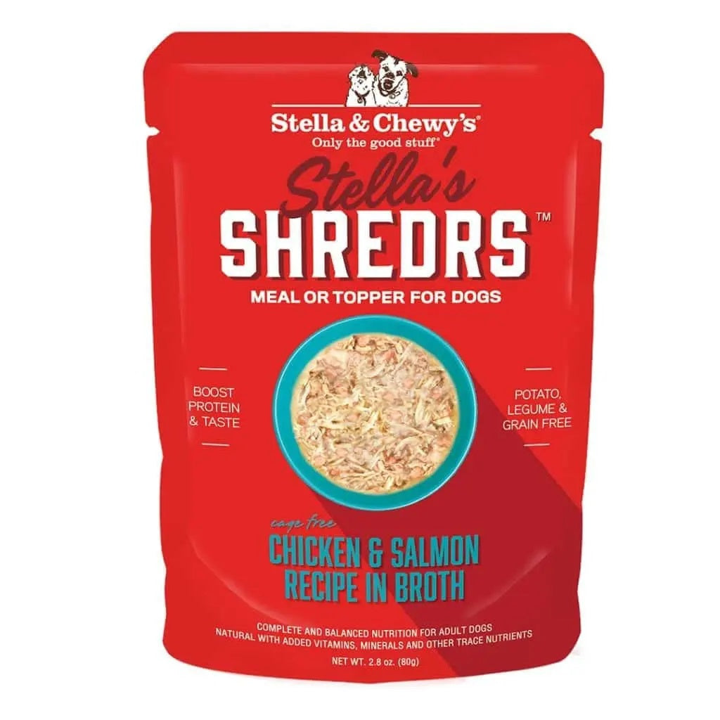 Stella’s Shreds Recipes in Broth Dog Food Pouch by Stella & Chewy's