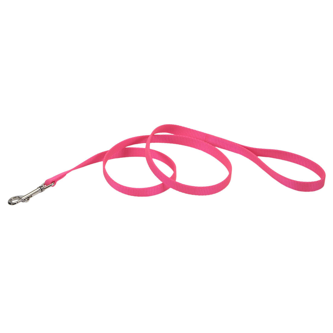 Coastal Single-Ply Dog Leash, Neon Pink