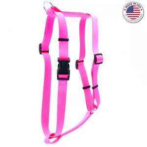 Coastal Nylon Standard Adjustable Dog Harness - Neon Pink