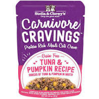Carnivore Cravings Tuna & Pumpkin Recipe Wet Cat Food by Stella & Chewy's