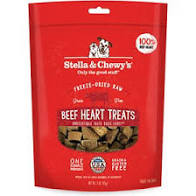 Freeze-Dried Beef Hearts Dog Treats By Stella & Chewy's