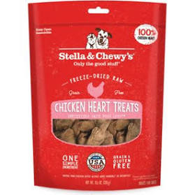 Freeze-Dried Chicken Heart Dog Treats By Stella & Chewy's