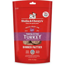 Freeze Dried Tantalizing Turkey Patties Dog Food by Stella & Chewy's