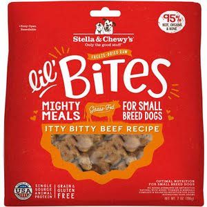 Freeze Dried Lil Bites Beef Dog Food by Stella & Chewy's