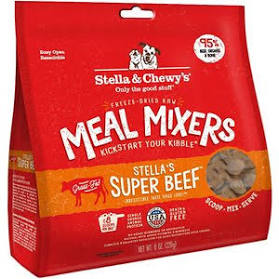 Freeze Dried Super Beef Meal Mixer Dog Food by Stella & Chewy's