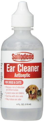 Ear Cleaner Antiseptic for Dogs & Cats, 4 oz