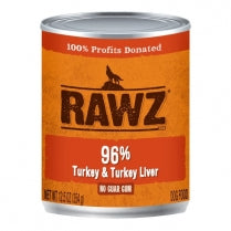 RAWZ Dog Food 12.5 oz Can, Various Proteins
