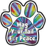 Wag Your Tail for Peace Paw Magnet