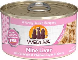 Weruva Grain-Free Natural Canned Wet Cat Food - Nine Liver