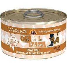 Fowl Ball Canned Wet Cat Food by Weruva