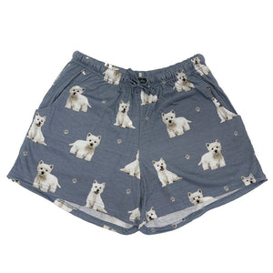 Westie Pajama Shorts - Unisex