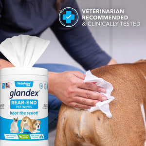 Glandex Wipes for Pets Cleansing & Deodorizing Anal Gland Hygienic Wipes