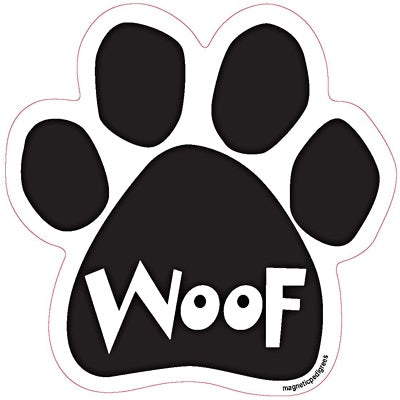 WOOF Paw Magnet