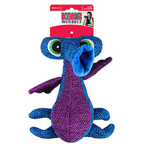 Kong Woozles Blue Dog Toy - Squeaker