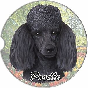 Poodle, Black Car Coaster