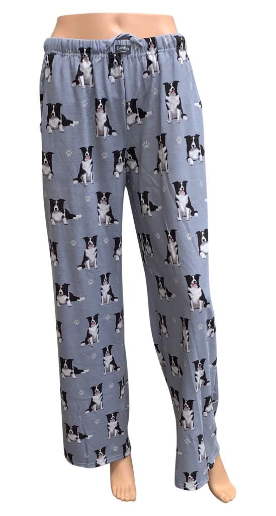 Border Collie Pajama Bottoms - Unisex  (Fabric Colors Vary)