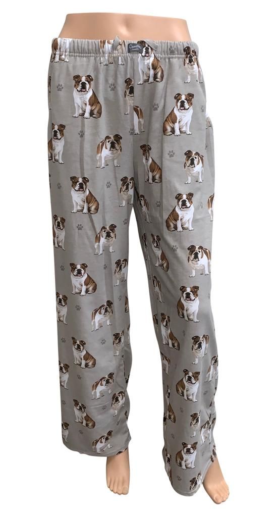 Bulldog Pajama Bottoms - Unisex