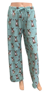 Chihuahua Pajama Bottoms - Unisex  (Fabric Colors Vary)