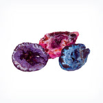 Agate Geode, Color Enhanced, Colors Vary