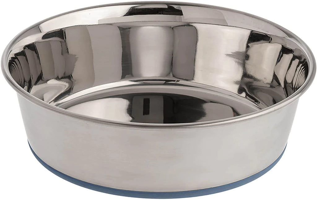 No-Slip Pet Water & Food Bowl - Stainless Steel