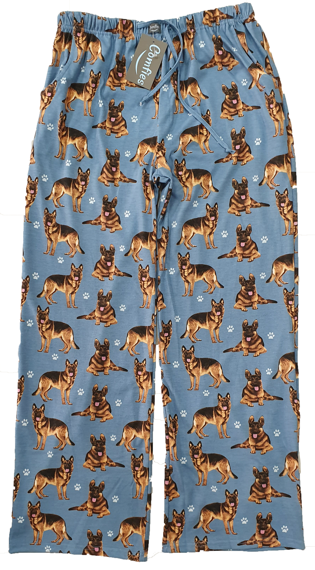 German Shepherd Pajama Bottoms - Unisex  (Fabric Colors Vary)
