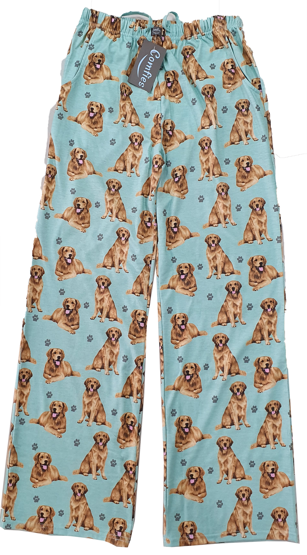 Golden Retriever Pajama Bottoms - Unisex  (Fabric Colors Vary)