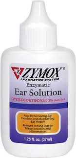 Ear Solution with Hydrocortisone for Dogs & Cats (1.25oz) By Zymox