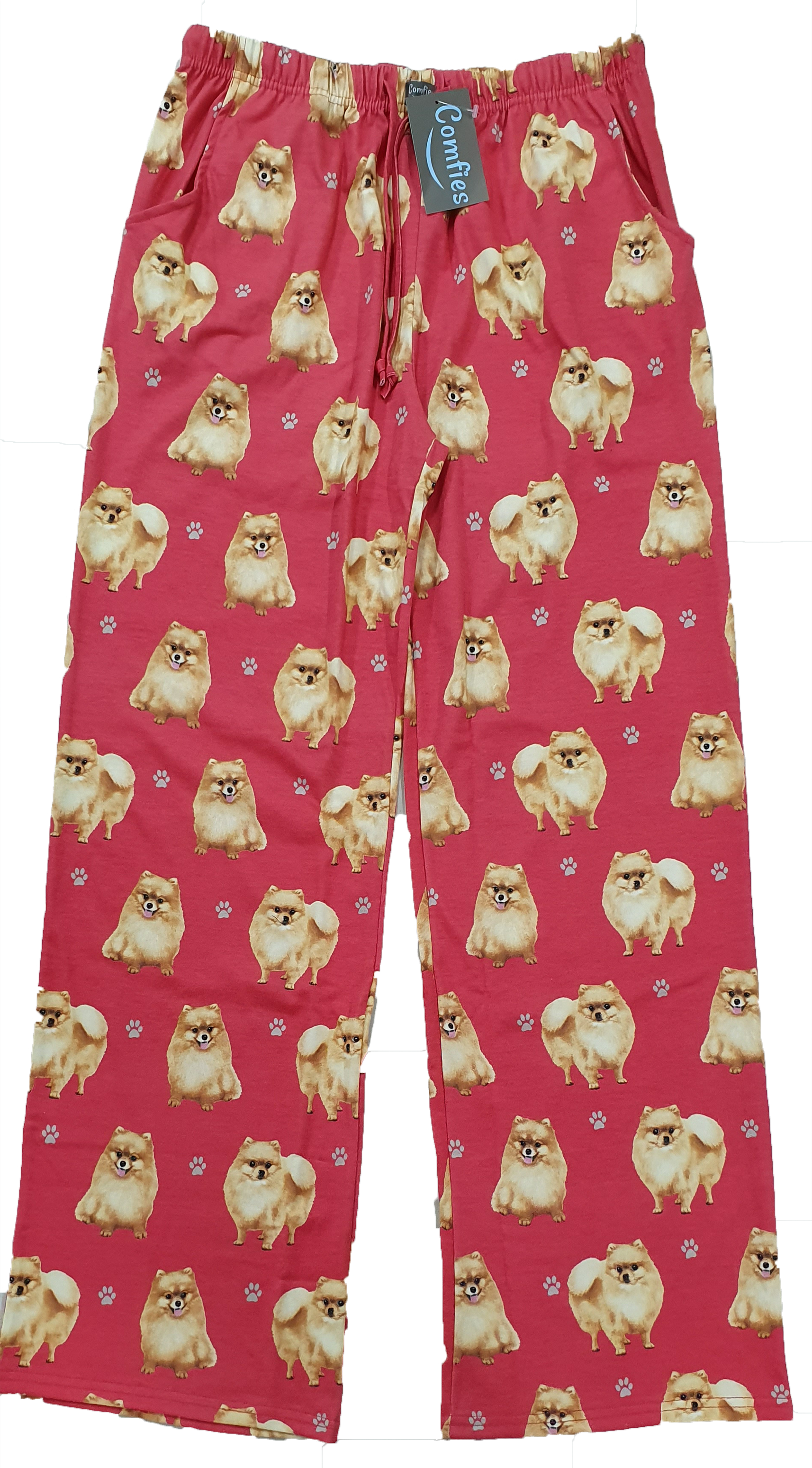 Pomeranian Pajama Bottoms - Unisex  (Fabric Colors Vary)