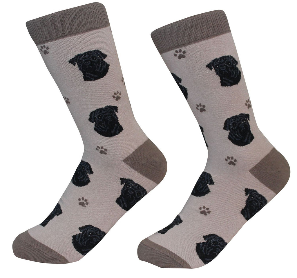 Pug (Black) Socks - Unisex