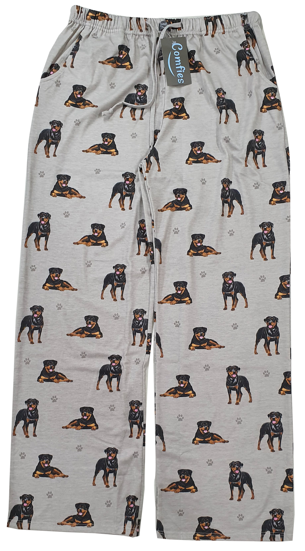 Rottweiller Pajama Bottoms - Unisex  (Fabric Colors Vary)
