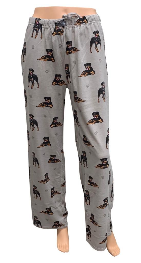 Rottweiller Pajama Bottoms - Unisex  (Fabric Colors Vary)