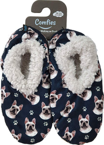 French Bulldog Slippers - Comfies  (Fabric Colors Vary)